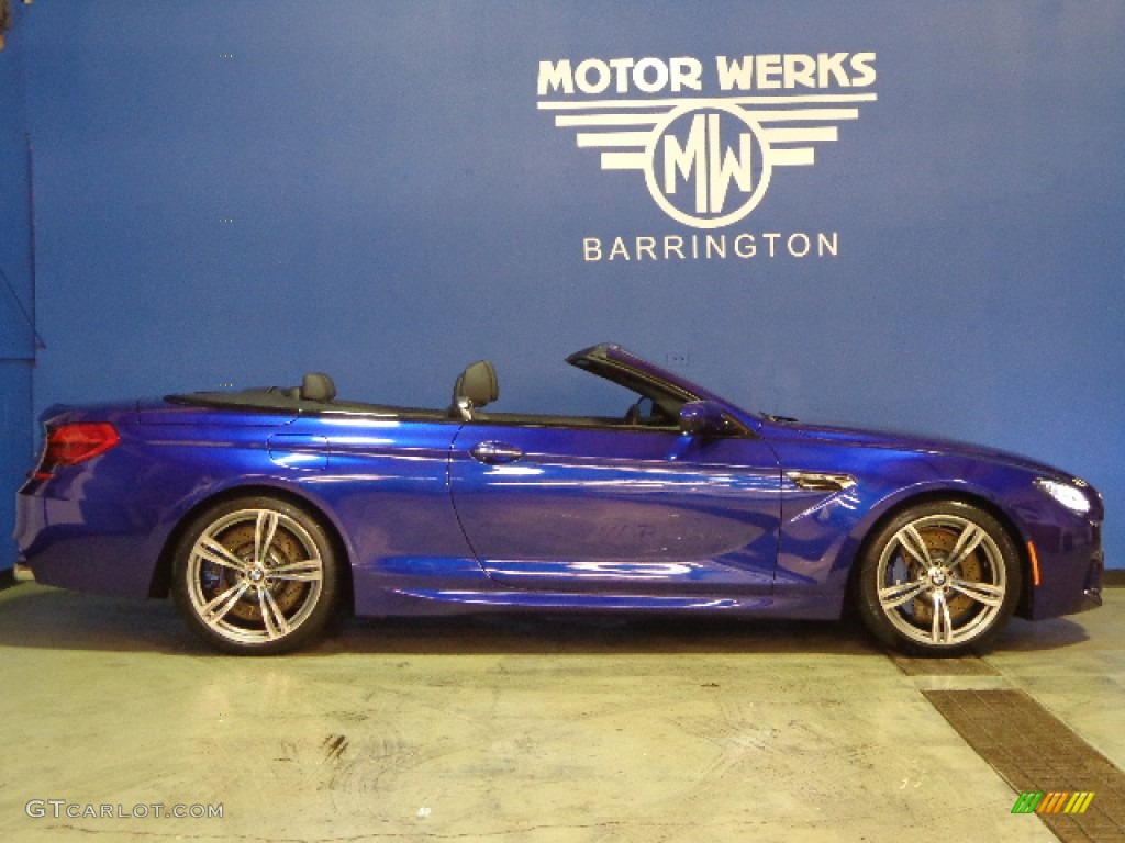 2012 M6 Convertible - San Marino Blue Metallic / Black photo #15