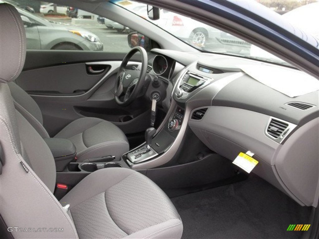 2013 Elantra Coupe GS - Atlantic Blue / Gray photo #11