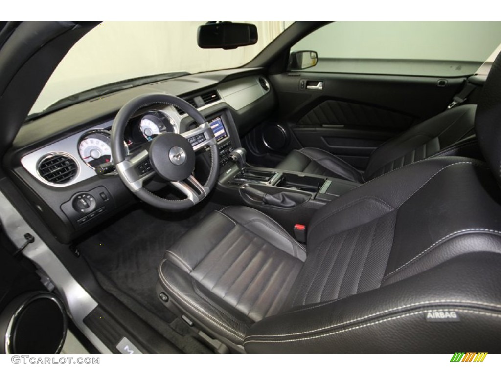 Charcoal Black Interior 2012 Ford Mustang GT Premium Convertible Photo #76263557