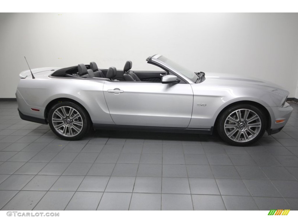 2012 Mustang GT Premium Convertible - Ingot Silver Metallic / Charcoal Black photo #8