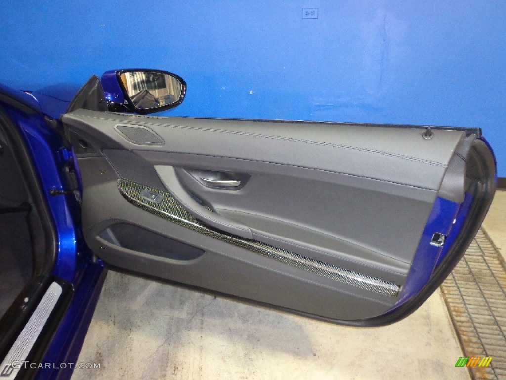 2012 BMW M6 Convertible Black Door Panel Photo #76263621