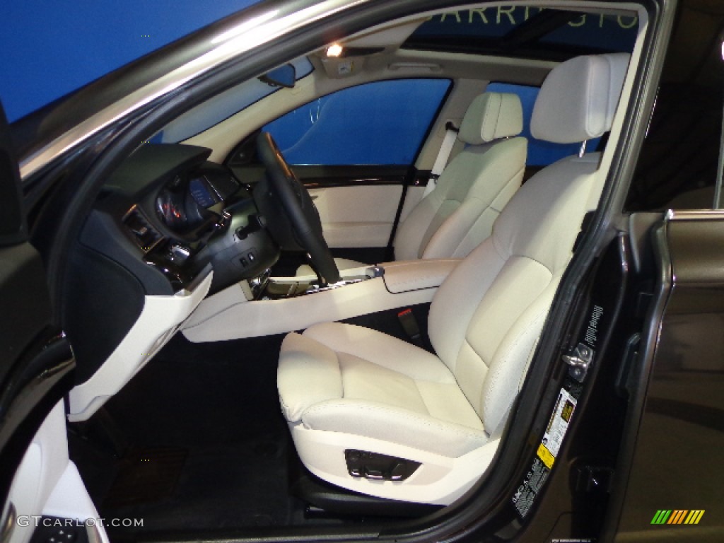 2012 5 Series 550i xDrive Gran Turismo - Dark Graphite Metallic II / Ivory White/Black photo #20