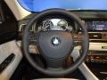 Ivory White/Black 2012 BMW 5 Series 550i xDrive Gran Turismo Steering Wheel