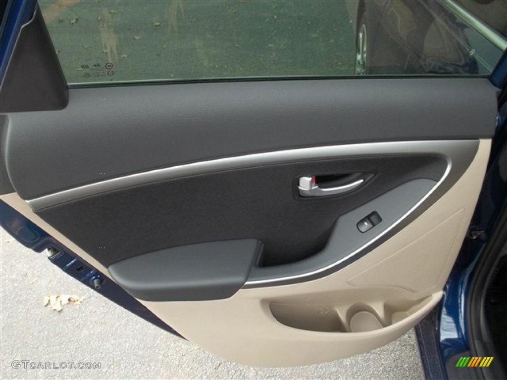 2013 Elantra GT - Atlantic Blue / Beige photo #9