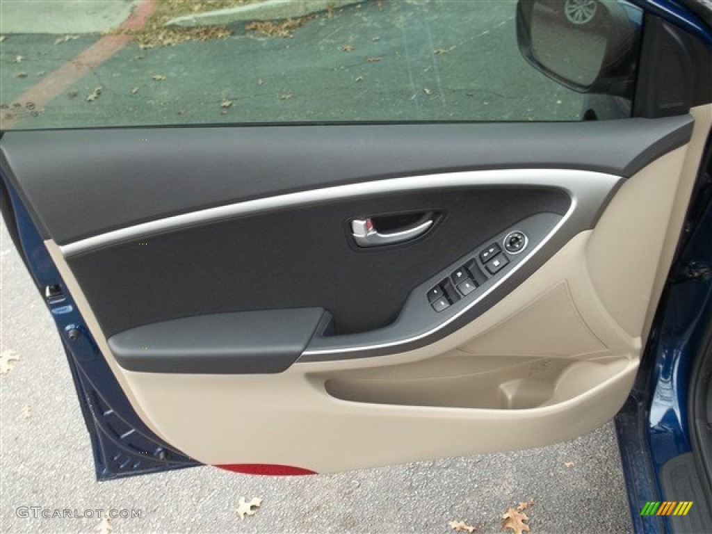 2013 Elantra GT - Atlantic Blue / Beige photo #10