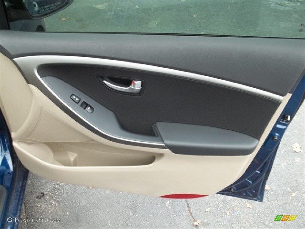 2013 Elantra GT - Atlantic Blue / Beige photo #12