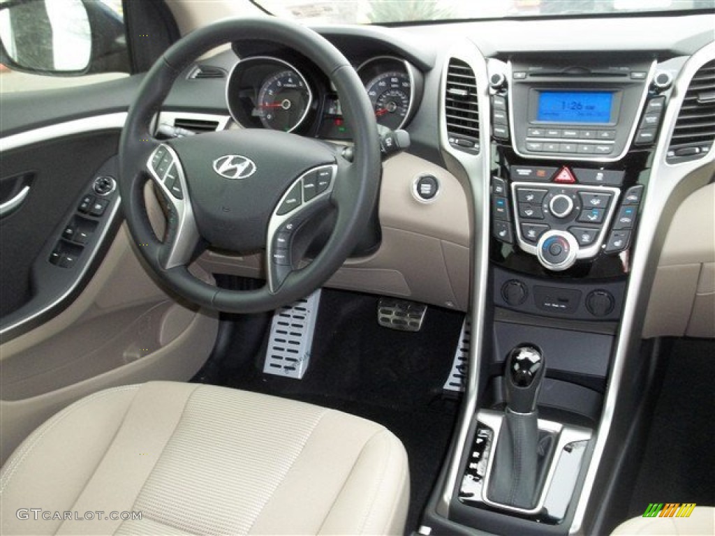 2013 Elantra GT - Atlantic Blue / Beige photo #16