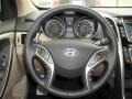 Beige 2013 Hyundai Elantra GT Steering Wheel