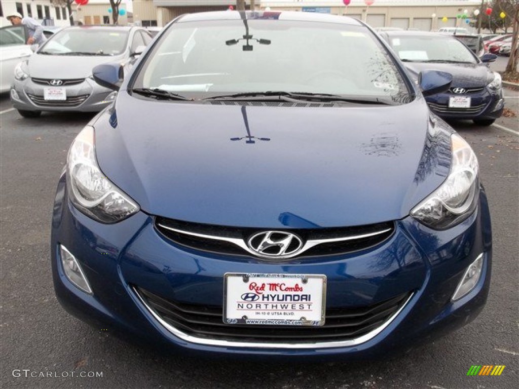 2013 Elantra GLS - Atlantic Blue / Beige photo #1