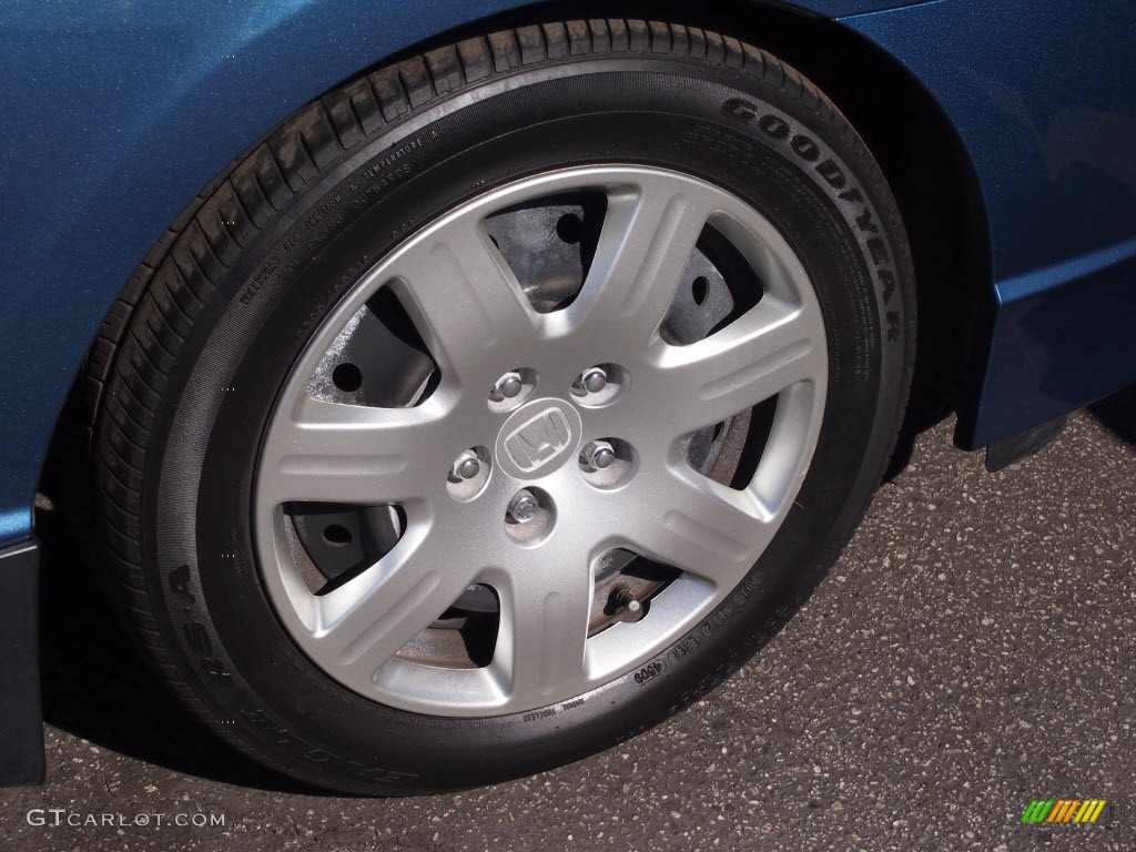 2010 Civic LX Sedan - Dyno Blue Pearl / Gray photo #2