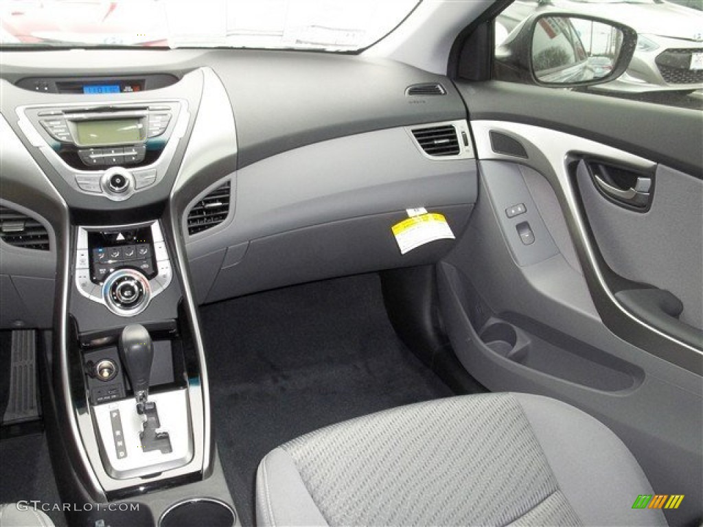 2013 Elantra Coupe GS - Titanium Gray Metallic / Gray photo #12