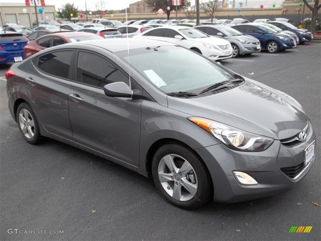 2013 Elantra GLS - Harbor Gray Metallic / Gray photo #2