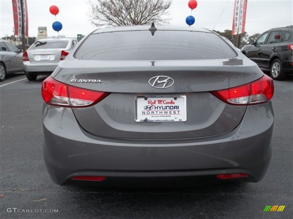 2013 Elantra GLS - Harbor Gray Metallic / Gray photo #4