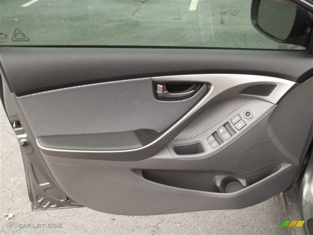 2013 Elantra GLS - Harbor Gray Metallic / Gray photo #5