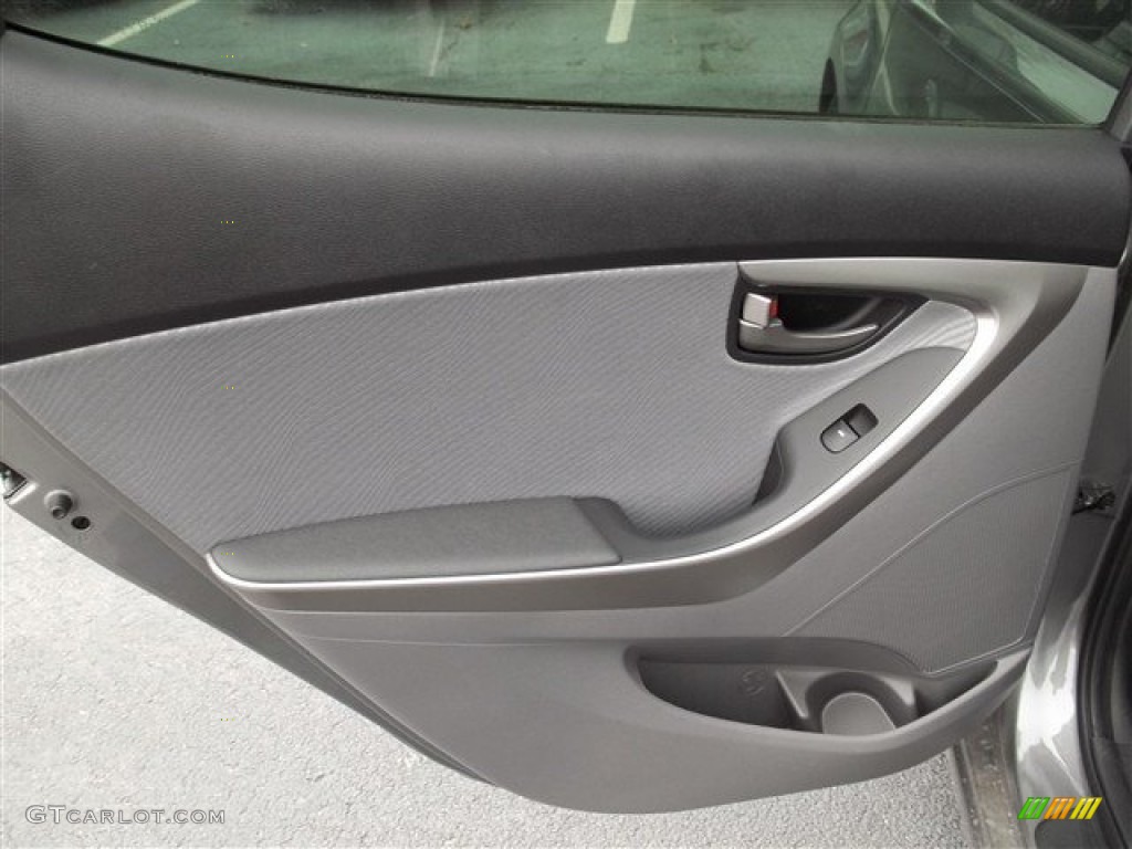 2013 Elantra GLS - Harbor Gray Metallic / Gray photo #8