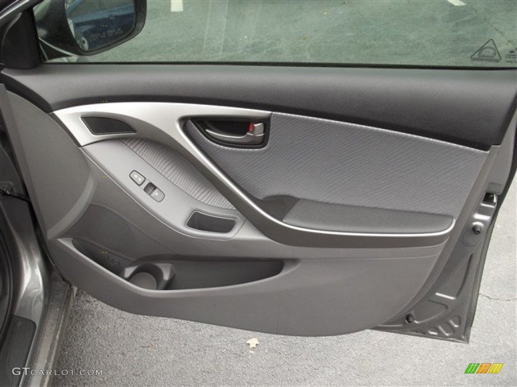2013 Elantra GLS - Harbor Gray Metallic / Gray photo #10