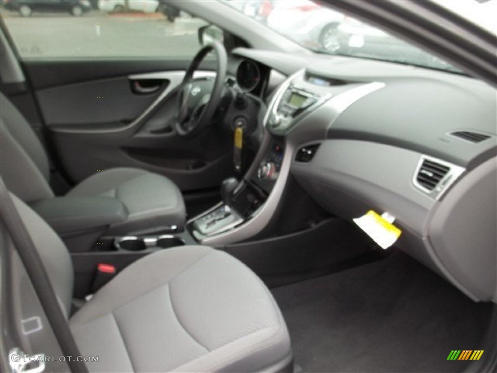 2013 Elantra GLS - Harbor Gray Metallic / Gray photo #11