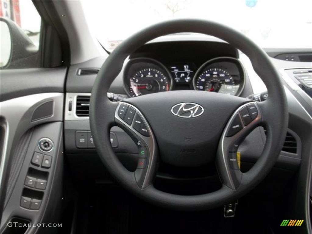 2013 Elantra GLS - Harbor Gray Metallic / Gray photo #15