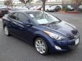 2013 Indigo Night Hyundai Elantra Limited  photo #2
