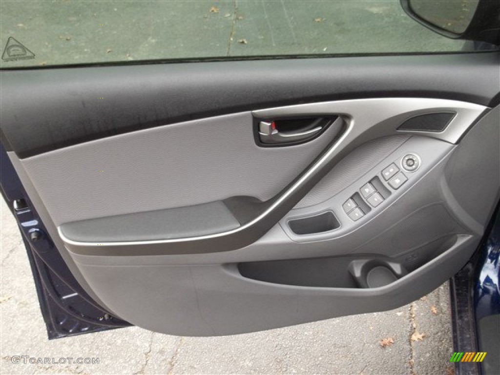 2013 Elantra Limited - Indigo Night / Gray photo #6