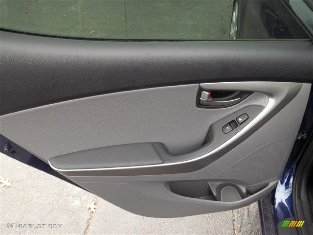 2013 Elantra Limited - Indigo Night / Gray photo #8
