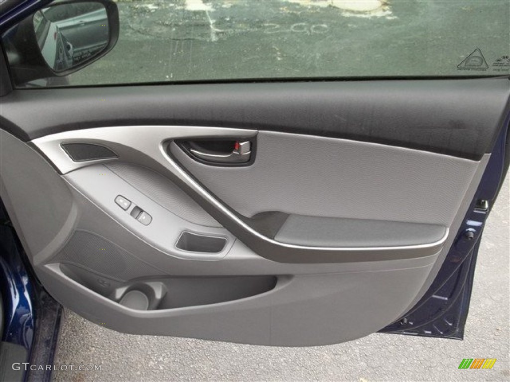 2013 Elantra Limited - Indigo Night / Gray photo #11