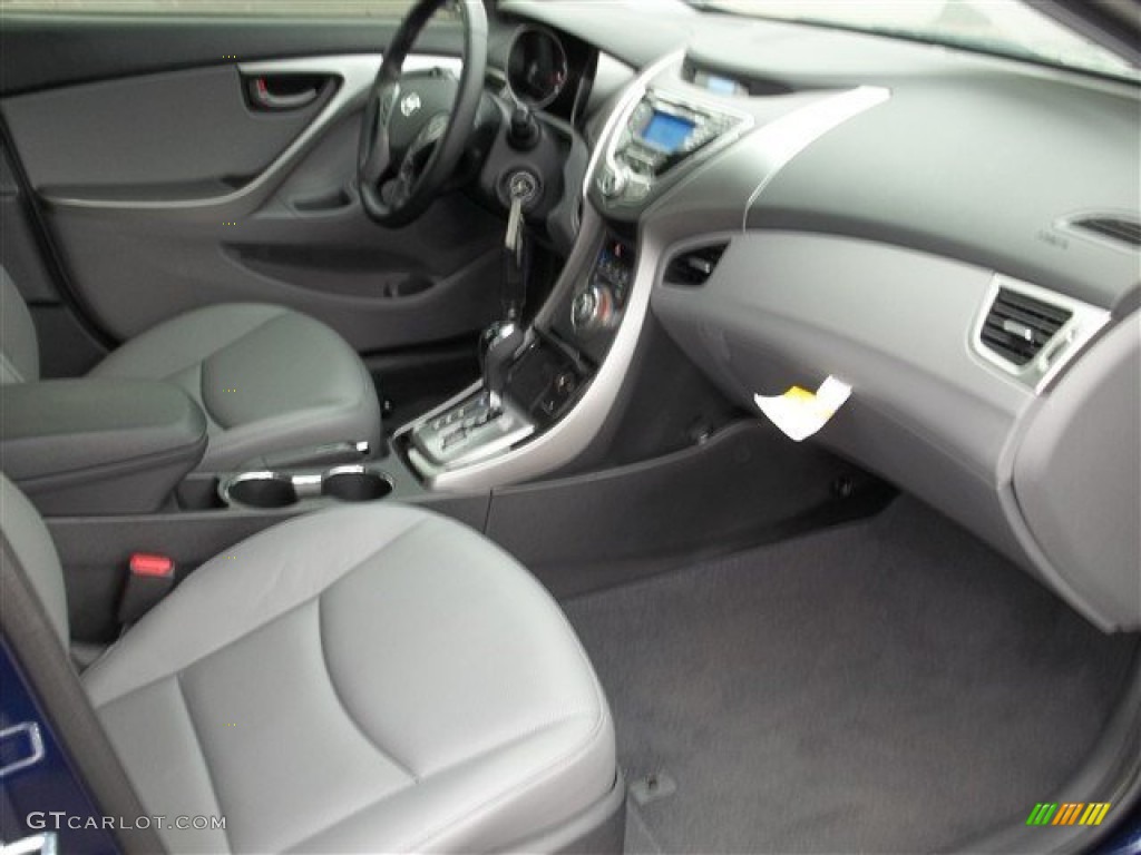 2013 Elantra Limited - Indigo Night / Gray photo #12