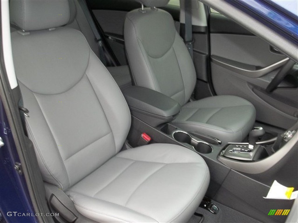 2013 Elantra Limited - Indigo Night / Gray photo #13