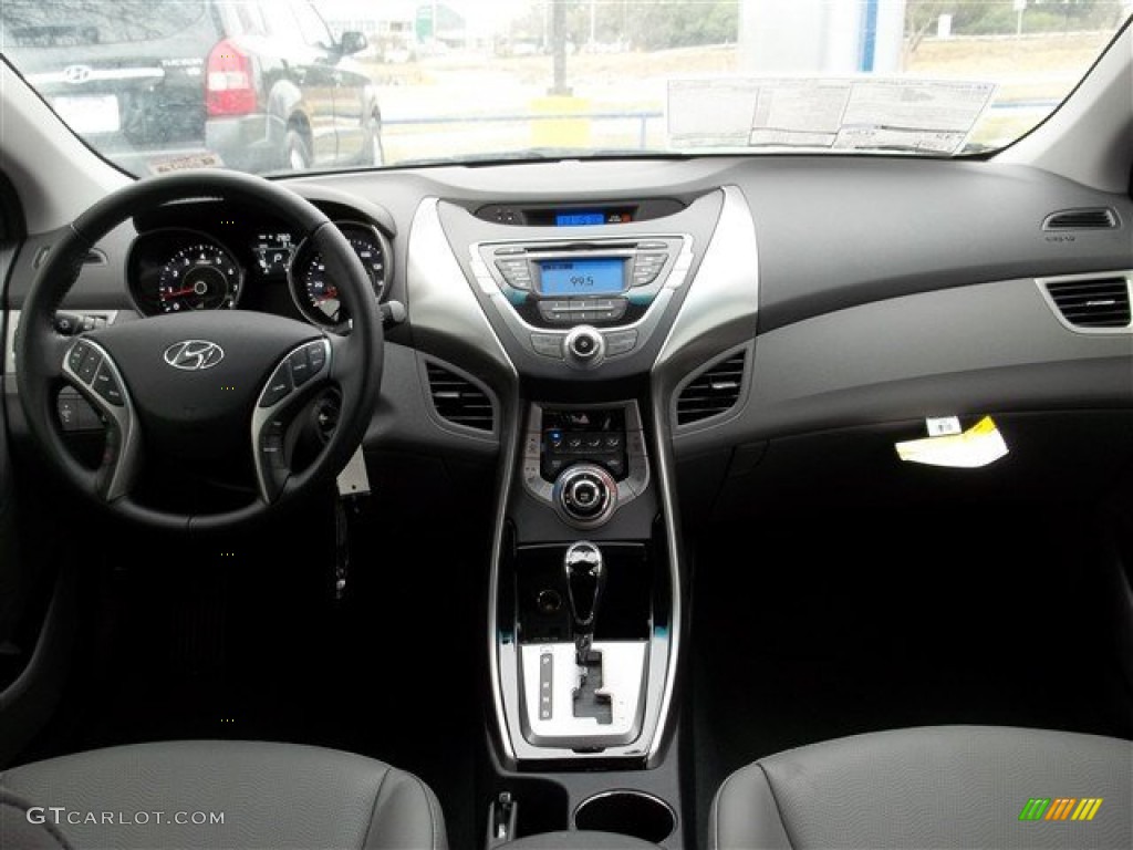 2013 Elantra Limited - Indigo Night / Gray photo #14
