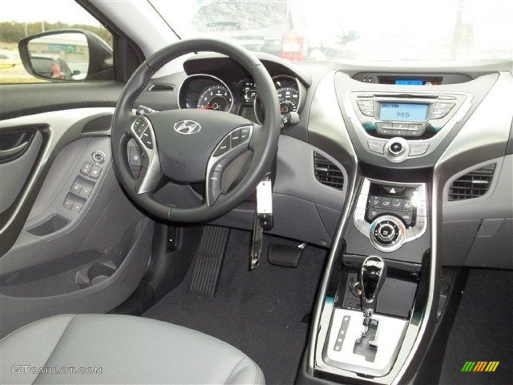 2013 Elantra Limited - Indigo Night / Gray photo #16