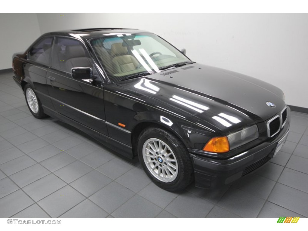 1998 3 Series 323is Coupe - Black II / Tan photo #9