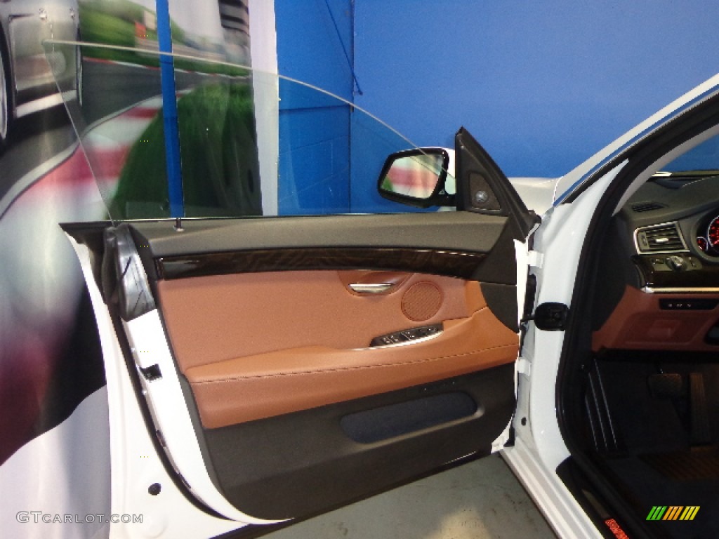 2012 BMW 5 Series 550i xDrive Gran Turismo Cinnamon Brown Door Panel Photo #76268651