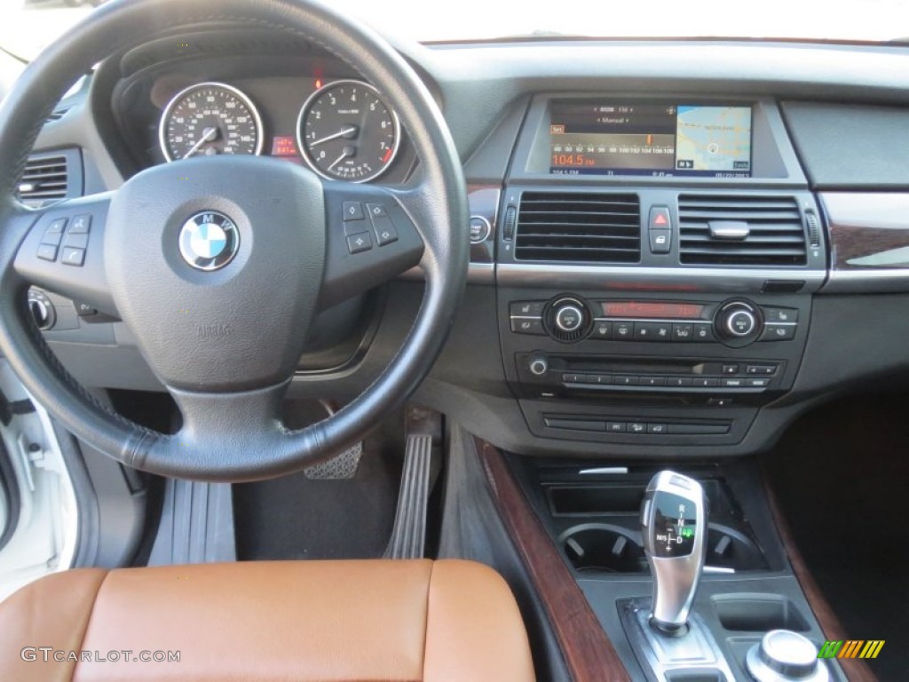 2008 BMW X5 3.0si Saddle Brown Dashboard Photo #76269593