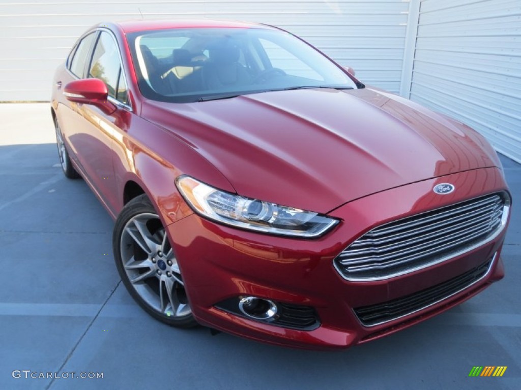 2013 Fusion Titanium - Ruby Red Metallic / Charcoal Black photo #1