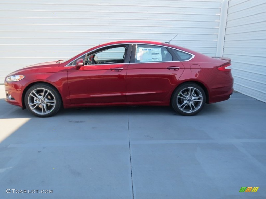 2013 Fusion Titanium - Ruby Red Metallic / Charcoal Black photo #5