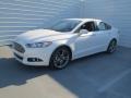 2013 White Platinum Metallic Tri-coat Ford Fusion Titanium  photo #6