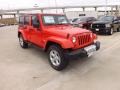 2013 Rock Lobster Red Jeep Wrangler Unlimited Sahara 4x4  photo #7