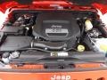 3.6 Liter DOHC 24-Valve VVT Pentastar V6 2013 Jeep Wrangler Unlimited Sahara 4x4 Engine
