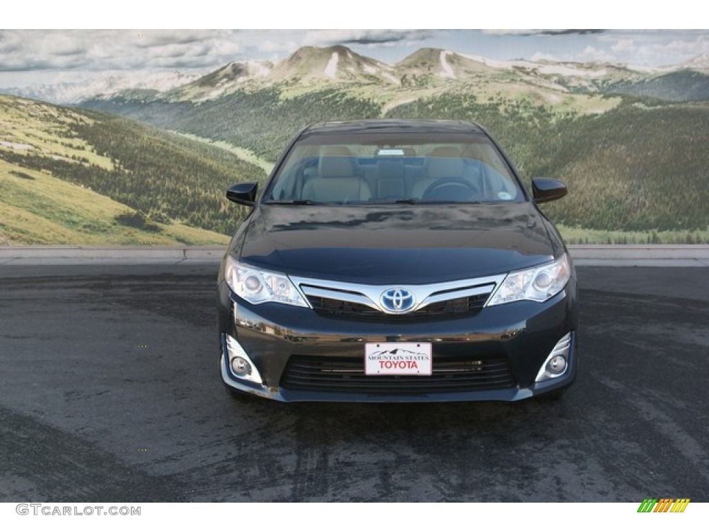 2013 Camry Hybrid XLE - Cosmic Gray Metallic / Ivory photo #3