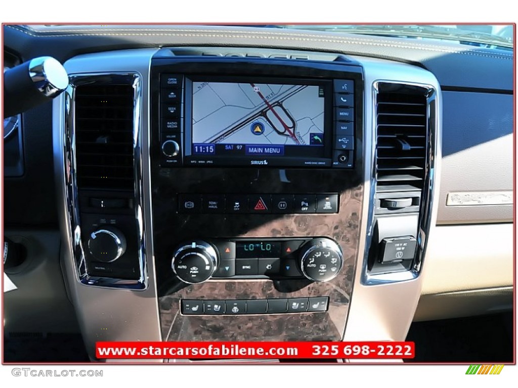 2012 Ram 2500 HD Laramie Longhorn Crew Cab 4x4 - Black / Light Pebble Beige/Bark Brown photo #34