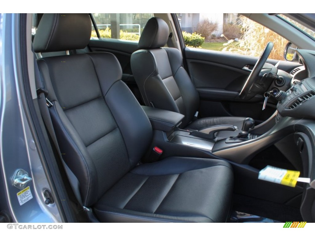 Ebony Interior 2012 Acura TSX Technology Sedan Photo #76276649