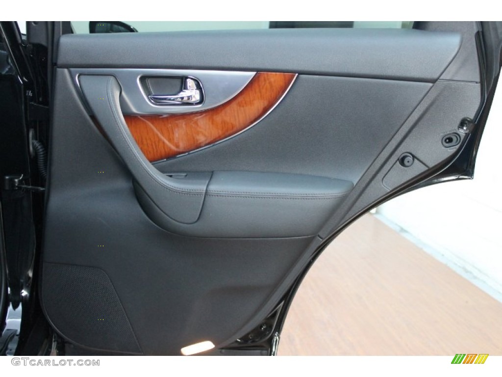 2010 Infiniti FX 35 AWD Graphite Door Panel Photo #76277291