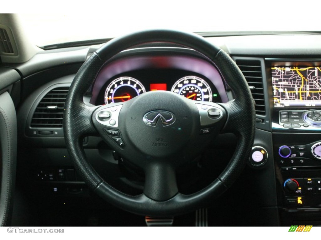 2010 Infiniti FX 35 AWD Graphite Steering Wheel Photo #76277297