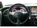 2010 Infiniti FX Graphite Interior Steering Wheel Photo
