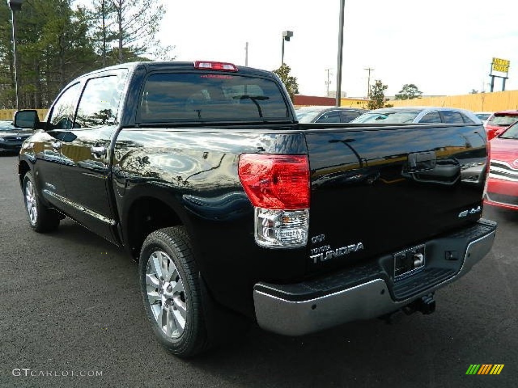 2013 Tundra Platinum CrewMax 4x4 - Black / Graphite photo #5