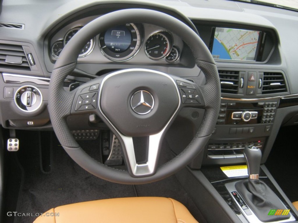 2013 Mercedes-Benz E 350 Coupe Natural Beige/Black Dashboard Photo #76280341
