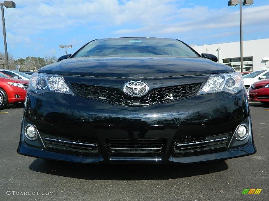 2012 Camry SE - Attitude Black Metallic / Black/Ash photo #8