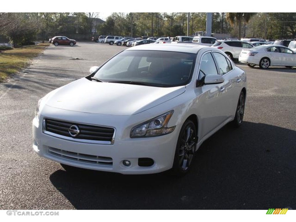 2013 Maxima 3.5 SV Sport - Pearl White / Charcoal photo #11