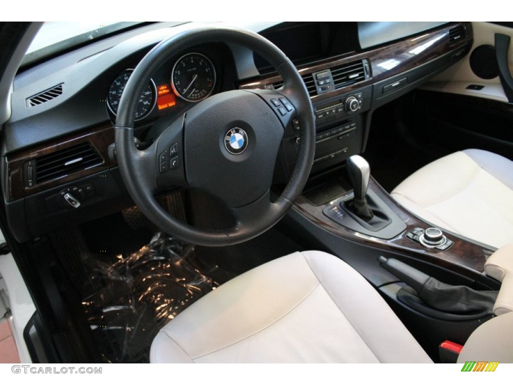 Oyster Dakota Leather Interior 2009 BMW 3 Series 328xi Sedan Photo #76282130