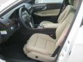 2013 Mercedes-Benz E Almond/Mocha Interior Front Seat Photo